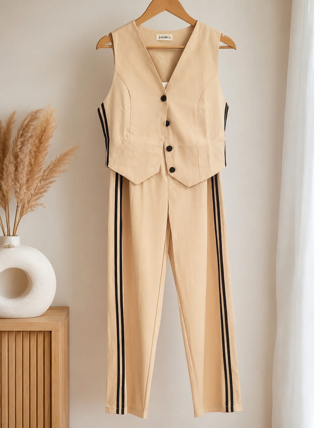 Ensemble Gilet Sans Manches & Pantalon  — Sport Chic