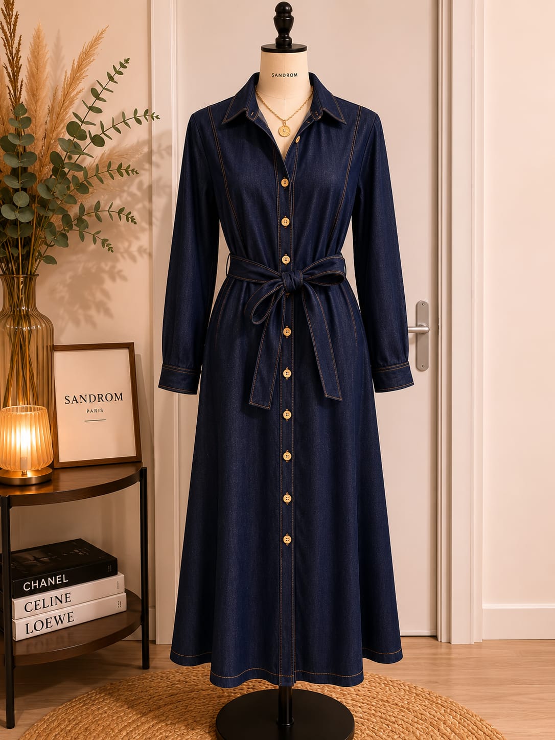 ROBE EN JEAN BOUTONNEE