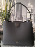 Sac Cabas Cuir Lisse Noir