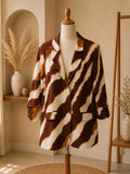 Blazer Oversize Imprimé Exclusif — Statement Look