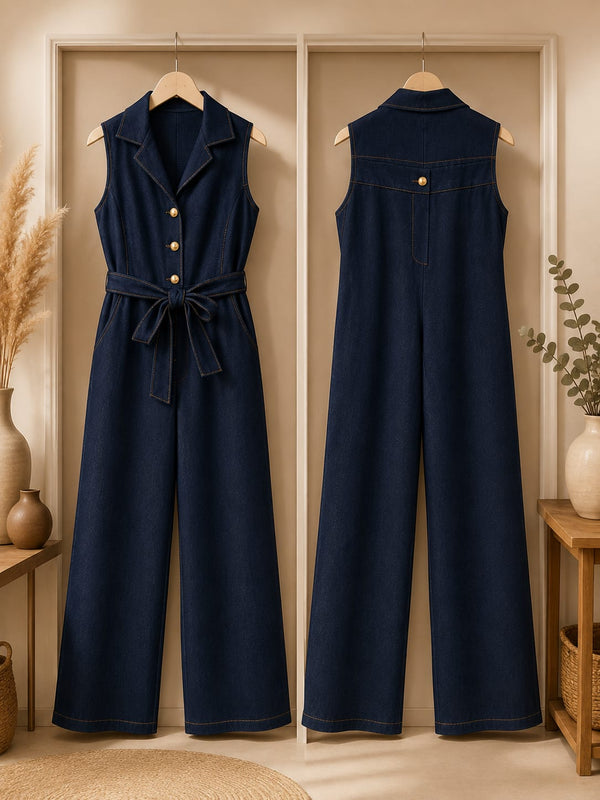 Robe Chemise Longue Jean — Casual Chic